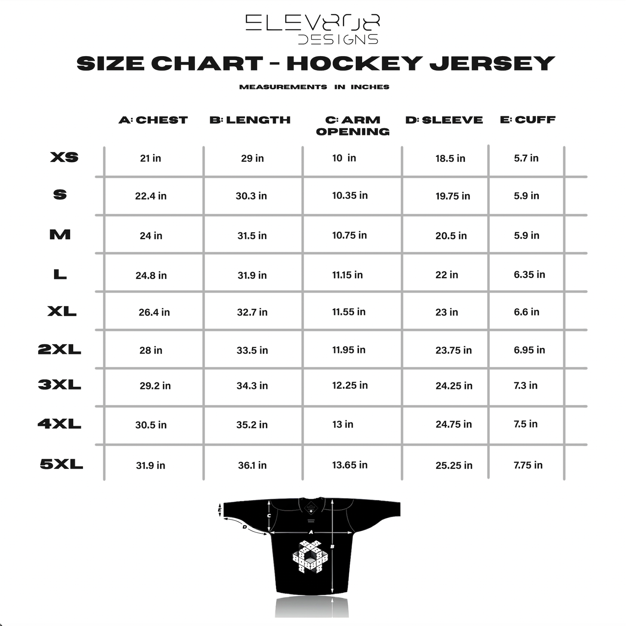 LL HOCKEY JERSEY