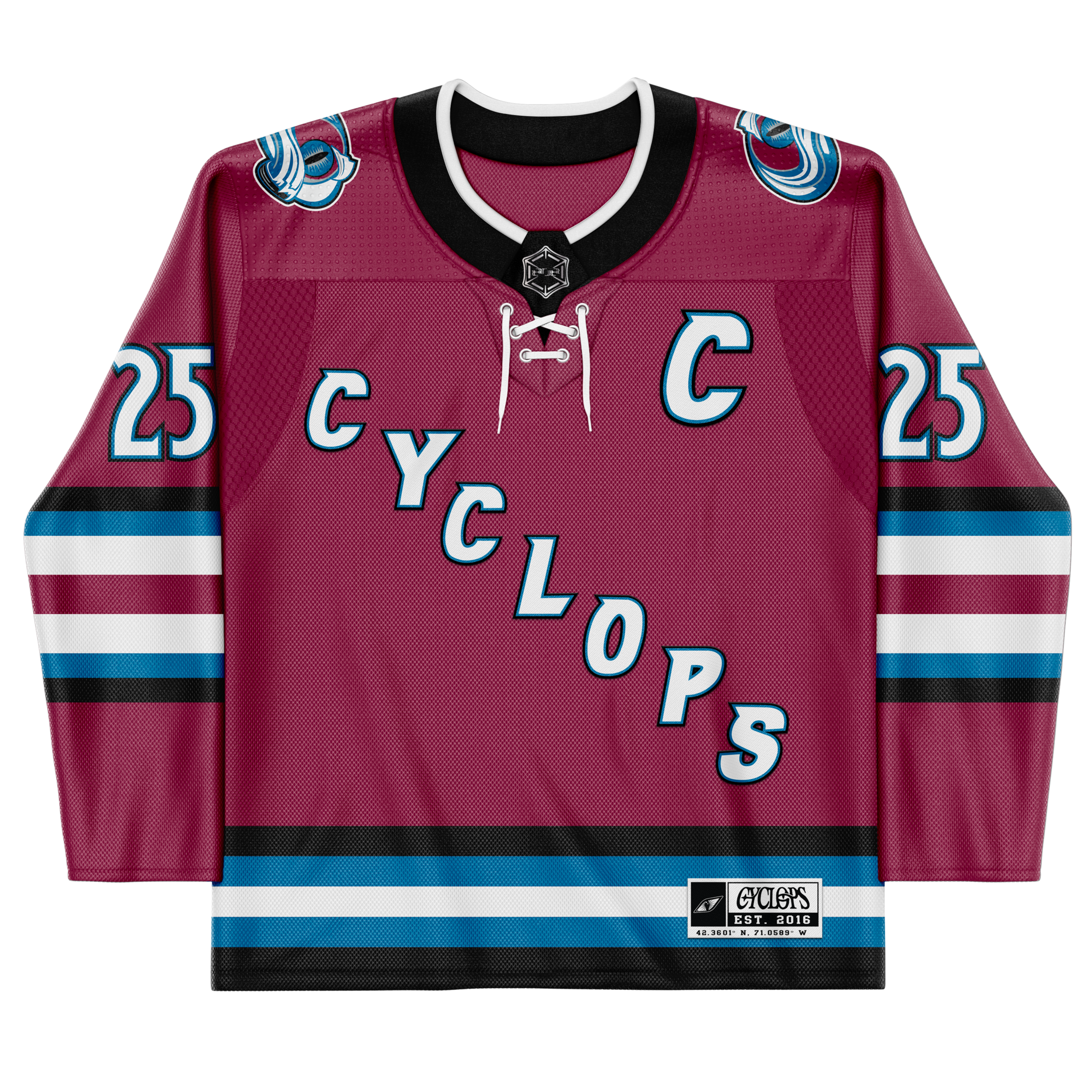 CYCLOPS SEE U IN COLORADO HOCKEY JERSEY
